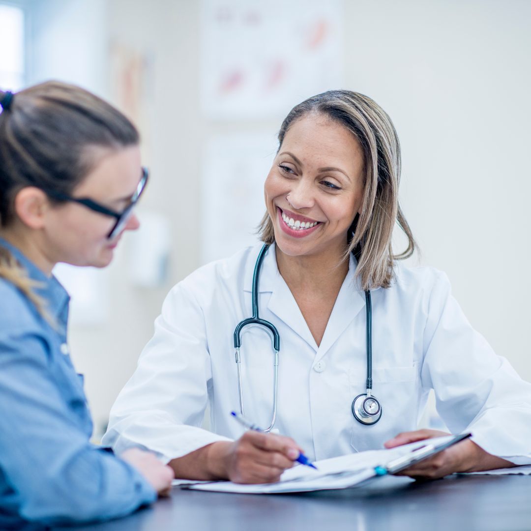 doctor going over plan with patient