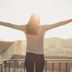 person in sun