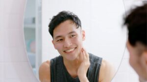 Man with healthy complexion