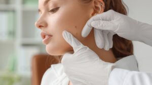 image of a skin exam