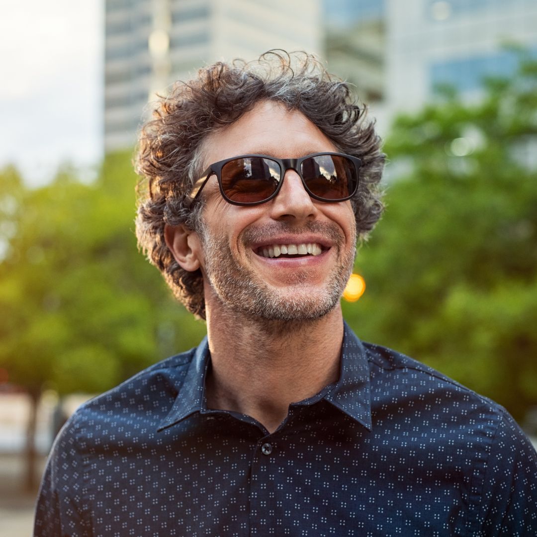 man wearing sunglasses