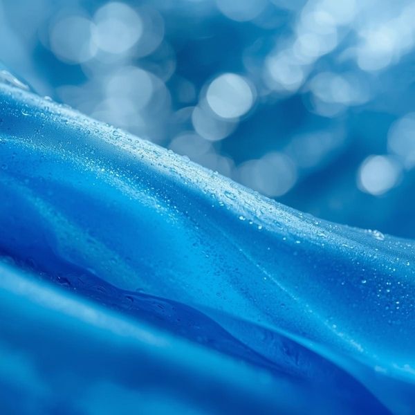 Abstract cool blue texture representing skin soothing and comfortable recovery.